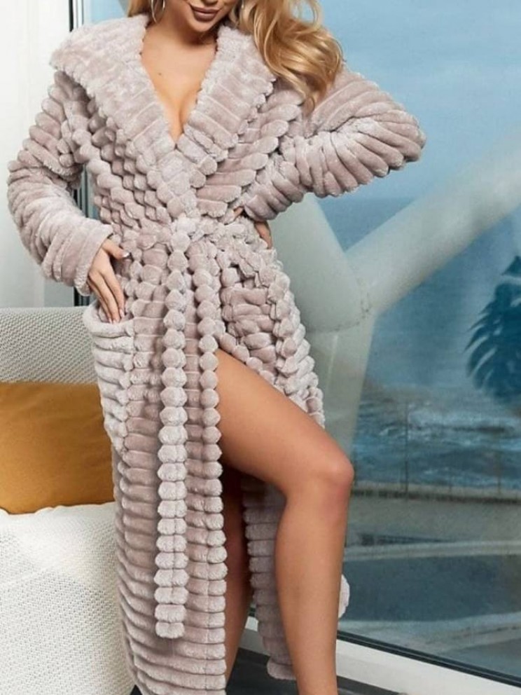 Женский махровый халат Woman Romance Style 2112